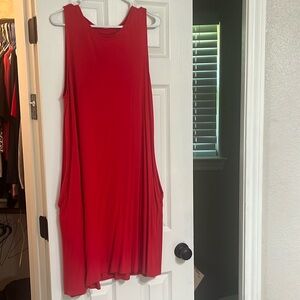 Red dress with pockets!